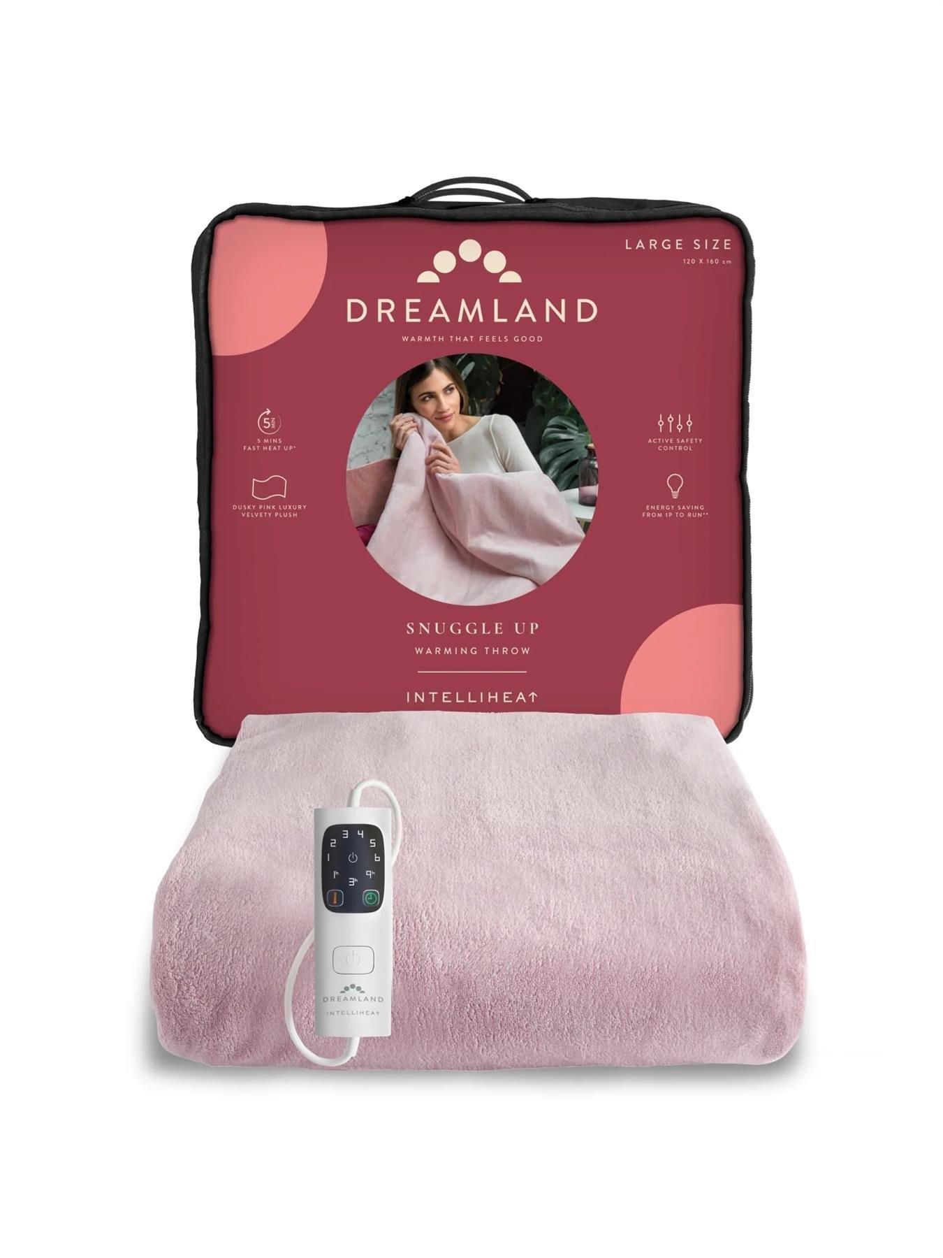 Dreamland Intelliheat Luxury Heated Throw - Pink